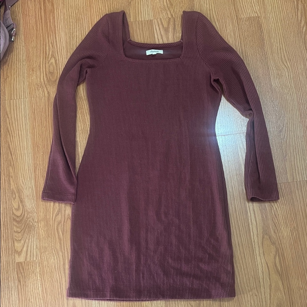 Madewell Ribbed Sweater Dress